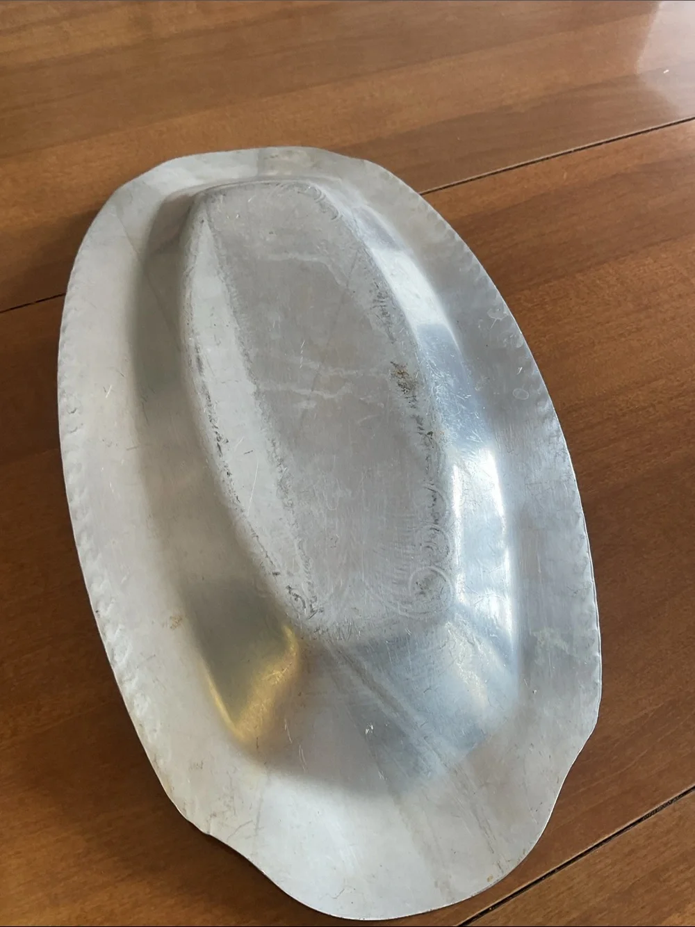 VTG Hammered Aluminum Bread Tray